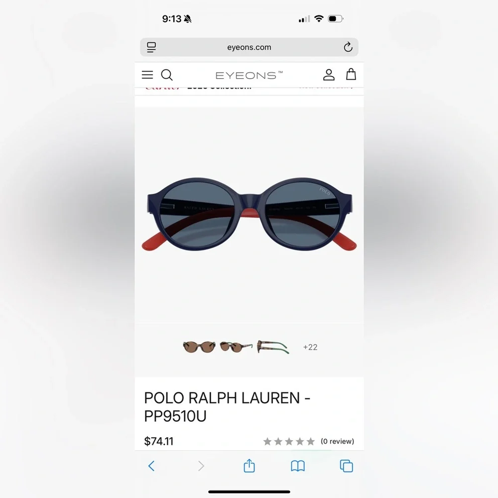 NIB - Kids Polo Ralph Lauren Sunglasses Model PP9510U